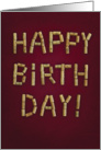 Happy Birthday In Wine Corks for the Wine Lover card