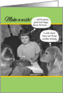 Funny Vintage 1950’s Make a Wish Birthday card