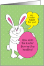 Easter Bunny Easter Riddle How Easter Bunny Stays Healthy card