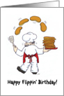 Cute-Funny-Pancake-Flippin-Chef-Birthday-Card card