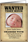 Clever-Birth-Announcement-Customizable-Photo-Card card