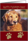 Golden Retriever Happy Father’s Day Card