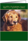Golden Retriever Happy Father’s Day Card