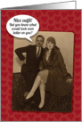 Funny 1930’s Vintage Valentine’s Day Card for Her card