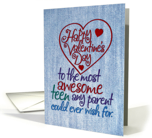 Funny Great Genes Teen Valentine's Day card (1002735)