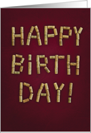 Happy Birthday In Wine Corks for the Wine Lover card