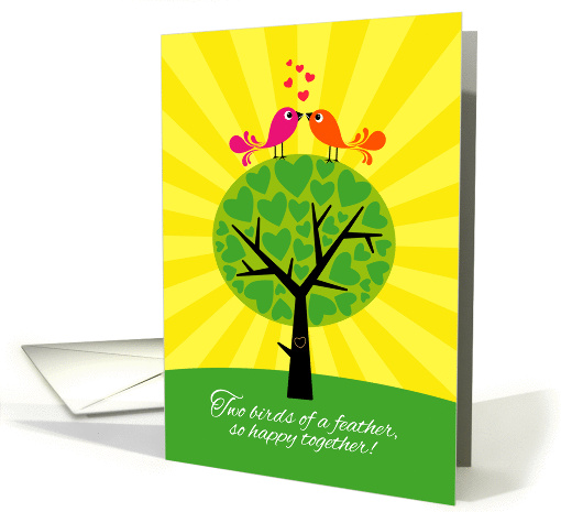 Two Birds on a Tree- Anniversary Congratulations card (1282956)