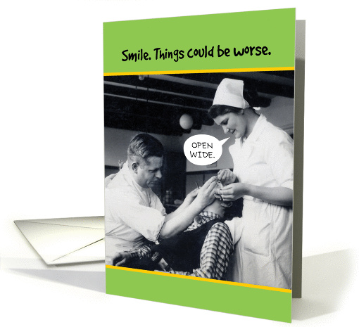 Funny Vintage Dentist and Nurse 60th Birthday card (1383826)
