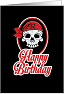 Funny Jolly Roger Lots of Booty Birthday For Him card