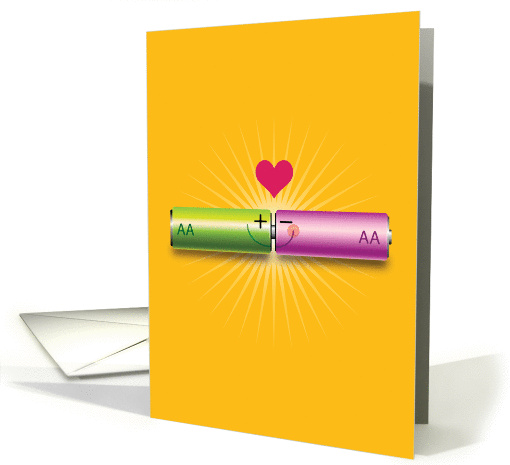 Your Anniversary-Batteries in Love card (880206)