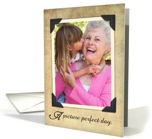 Vintage Thank You Photo Card for Grandma card (904617)