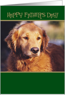 Golden Retriever Happy Father’s Day Card