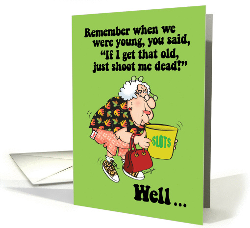 Little Old Lady Birthday card (949593)