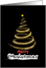 Sparkly Tree - Merry Christmas card