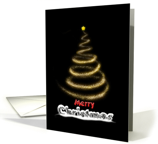 Sparkly Tree - Merry Christmas card (874770)