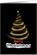 Sparkly Tree - Merry Christmas card