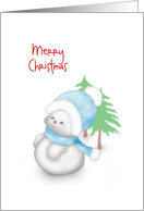 Cute Snowman - Merry...
