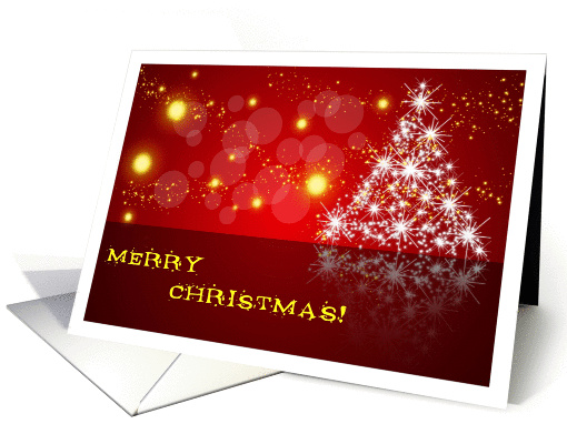 Merry Christmas - Holiday Tree - Stars card (882578)