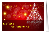 Merry Christmas - Holiday Tree - Stars card