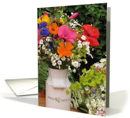 Bouquet of colorful Wild Flowers card (1352460)