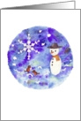 Snowman Christmas Card