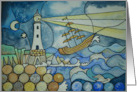 Lighthouse Fantasy Blank Note card