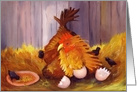 Mother Hen and Chicks Easter card