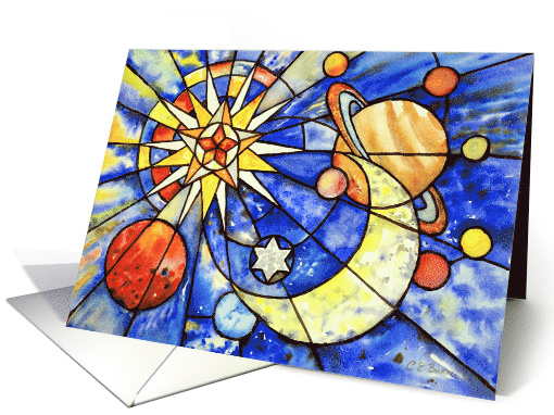 Heavenly Bodies Blank Note card (1505282)