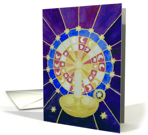 Candle Icon Christmas card (1900018)