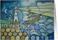 Lighthouse Fantasy Blank Note card
