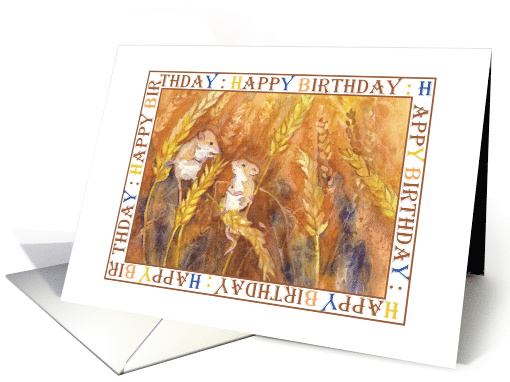 Field Mice Birthday card (884951)