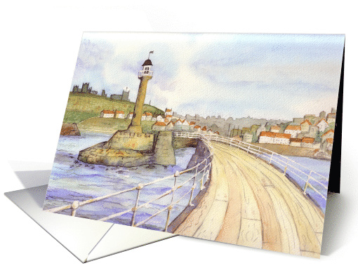 Whitby from the West Pier card (936582)