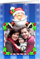 Merry Christmas, Whimsical Santa Personalized Photo Card