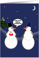 Two Funny Snowmen card