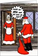 Funny Santa Card
