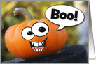 Boo! Funny Pumpkin Halloween Card