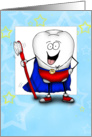 Super Tooth Congratulations on First Lost Tooth card