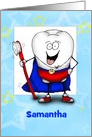 Personalized Super Tooth Congratulations on Lost Tooth card