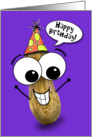 Happy Birthday Googly Eyed Peanut card