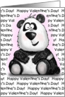 Sweet Cartoon Panda Love You Beary Much Valentine card