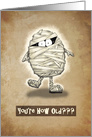 Well Preserved Old Cartoon Mummy Birthday card