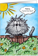 Nana Perfect Mother’s Day Cute Cartoon Kitten card