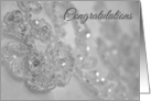 Wedding Dress Details Congratulations Card