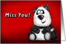 Miss You Panda Card