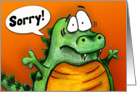 Sorry Gator Blank Note Card