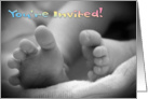 Tiny Baby Feet Baby Shower Invitation card