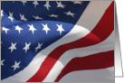 Patriotic American Flag Memorial Day Card