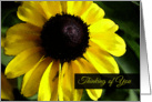Thinking of you, Watercolor Black Eyed Susan Flower card