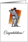 Congratulations, Cartoon Shark All Dressed Up card