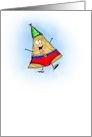 Super Nacho Cartoon Blank card